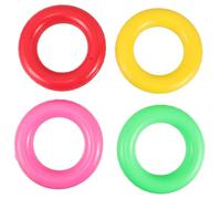 SUPVOX 4pcs Sporty Ring Toss Game for Outdoor Athletic Training Non Slip Soft Relay Rings Red Yellow Green Pink Enhances Coordination and Teamwork for School Physical Education and