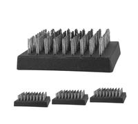 SUPVOX 4pcs Stainless Steel Bbq Grill Brush Multipurpose Outdoor Barbecue Cleaning Tool for Stubborn Grease Removal Wire Bristle Cleaner for Grill Grates