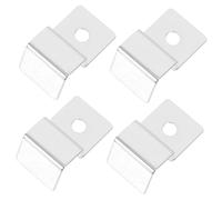 SUPVOX 4pcs Stainless Steel Fish Tank Cover Bracket Heavy Duty Support for Glass Aquarium Lids for Thick Glass Tanks and Practical Aquarium Accessories
