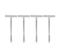 SUPVOX 4pcs Stainless Steel Sign Rods 5mm Square Clamps, 40cm Handheld Multi-Function Outdoor Parade and Tour Guide Sign Holders for Election, Sports Events, Welcome and Advertising