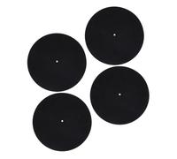SUPVOX 4pcs Static Turntable Mats for Vinyl Records Felt Record Pads with Vibration Reduction and Slip Resistant Design for Stable Audio Playback