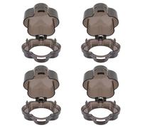 SUPVOX 4pcs Stove Knob Covers Safety Plastic Oven Stove Knob Guards Easy to Install Prevent Residential Fire Kitchen Safety