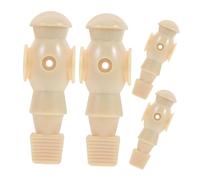 SUPVOX 4pcs Table Football Figures Ergonomic Replacement Soccer Players for Foosball Machines Simple Elegant Design Compatible Standard Football Rods for Tabletop Games