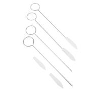 SUPVOX 4pcs Treble Mute Sticks Piano Tuning Tools Metal Forks with Round Handles Compact Lightweight Piano Maintenance Kit for High and Middle Voice Adjustments Portable Repair