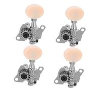SUPVOX 4pcs Ukulele Locking Tuners Rl Balanced String Tuning Pegs Acoustic Machine Heads with Open Short Steel Posts for Precise Adjustment Compatible with Various Models