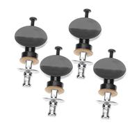 SUPVOX 4pcs Ukulele Pin Pegs Tuning Keys Small Round Handle Straight Shaft Musical Instrument Accessories for Ukulele Players with Pressure Screws