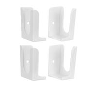 SUPVOX 4pcs Wall Mounted Weight Scale Holder Bracket, Bathroom Scale Holder, Plastic, White, Screw Mount, for Cutting Board and Tablet, Small Bathrooms and Home Gyms