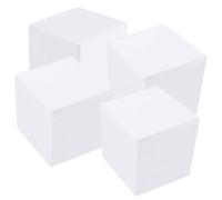 SUPVOX 4pcs White Foam Cube Blocks for DIY Arts and Crafts, Square Craft Blocks Suitable for Modeling, Can be Pinned and Glued, for Sculpture and Creative Projects