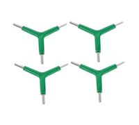 SUPVOX 4pcs Y Shaped Triangular Allen Wrench Green Lightweight Cycling Hardware Wrench Portable Bike Spanner for Bicycle Maintenance Repair The Go