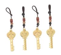 SUPVOX 4pcs Zodiac Horse Ornament Luck Charm Koi Fish Design for Car Purse Decorative Use for Men and Women