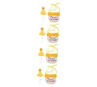 SUPVOX 4sets Wear-resistant Dog Hat and Cat Bandana Birthday Party Creative Yellow Decorative Accessories for Dogs and Cats Party Supplies