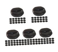 SUPVOX 5 Packs Artificial Coffee Beans Pretend Play Food Props for DIY Crafts Wedding Party Decoration and Phone Case Charm