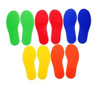 SUPVOX 5 Pairs Sensory Integration Footprints for Multi Color Tactile Training Game Enhancing Balance and Coordination Safe Indoor Outdoor Use for Classroom and Home Development