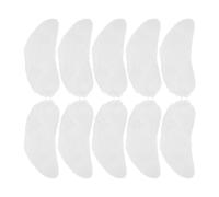 SUPVOX 5 Pairs White Adhesive Eyebrows Costume Props for Santa Cosplay | Cotton Self Adhesive Design, Quick Transformation for Parties and Stage Performers, White Finish