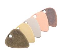 SUPVOX 5 Pcs Stainless Steel Guitar Picks Ergonomic Metal Plectrums for Electric Acoustic Bass Guitars with Bright Vibrant Tones Suitable for Practice Performance and Recording