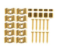 SUPVOX 5 Sets Stainless Steel Electric Guitar String Trees Retainers Stable String Guide Clamp Compatible with Fender Style Acoustic Bass Guitar Parts Replacement