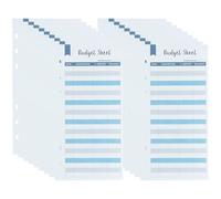 SUPVOX 50 Sheets Budget Card Practical Paper Expense Tracking Sheets Easy to Use for Businesses and Other Places