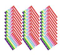 SUPVOX 50 Sheets Self-Adhesive Colour Coding Stickers with Multi-Shaped PVC Labels for Jars, Tea, Coffee, Sugar Storage, for Storage Area and DIY Organisation