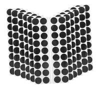 SUPVOX 50 Sheets Self-adhesive Portable Target Decal Stickers for Games Practical Round Pasters with Strong Adhesive for Training and Labeling Black