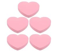 SUPVOX 500 Sheets Pink Heart Self-adhesive Memo Pads, Portable Note Stickers for School and Office, 5 Sets of 100-page Message Pads for Home Organization