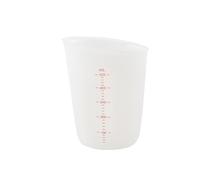 SUPVOX 500ml Silicone Measuring Cups with Scale Clear Silicone Graduated Cups for Mixing Paint Stain Epoxy Resin Lab Liquid Container