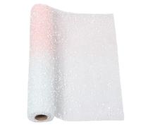 SUPVOX 50cm Gradient Snow Dot Flower Tulle Roll - 4 Yards Florist Wrapping Mesh Paper for Valentine’s Day Wedding Birthday Bouquet Wrap, Sparkle Mesh for Crafting and Packaging