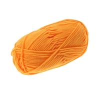 SUPVOX 50g Milk Cotton Yarn Chunky Soft Knitting Yarn for Crochet Comfortable Feel Warm Wool Blend DIY Crafting Golden and Orange Shades