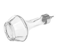 SUPVOX 50ml Glass Cocktail Bottle with Sealed Lid, Easy to Clean Bar Cocktail Shaker and Wine Mixing Bottle for Professional Bartending at Parties and Bars, Stylish Silver Glass