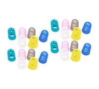 SUPVOX 50pcs Beginner Guitarist Protection Silicone Finger Protectors Fingertip Guard for Guitar Easy to Wear
