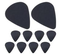 SUPVOX 50pcs Black Celluloid Guitar Picks Hard Plastic Plectrums for Acoustic Electric Guitars Ukulele Strumming Ergonomic Grip for Smooth Precise Playing