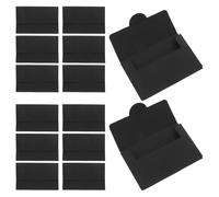 SUPVOX 50pcs Black Kraft Paper VIP Membership Card Sleeves Envelope Holder for Hotel Key Cards Credit Business Mini Protector Bags for Office and Travel