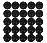 SUPVOX 50pcs Chef Uniform Buttons Chef Coat Black Abs Round Chess Piece Shape Easy to Attach and Remove Smooth Edges Professional Style Uniform Maintenance in Kitchen Environments