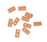 SUPVOX 50PCS DIY Red Brick Model Mini Small Brick for Building Sand Table Architecture Models Simulated Ceramic for Adults Creative Castle and Cabin Construction