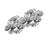 SUPVOX 50pcs Drum Cymbal Ring Percussion Bells for Tambourine and Cymbal Sound Enhancement Easy Installation with Diameter and Inner Hole Reliable Replacement for Various Drumming