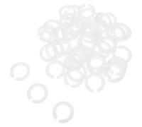 SUPVOX 50pcs E27 to E14 Lamp Socket Converter Rings White Plastic Lamp Shade Adapter for Bulb Holder Replacement Professional Lampshade Fitting Parts