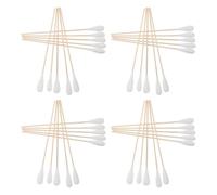SUPVOX 50pcs Ear Cleaning Swabs Large Oversized Single Tipped Extra Large Cotton Tips Wood and Cotton for Facial and Wound Care