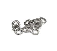 SUPVOX 50pcs Fine Nut Thin Nut Zinc Alloy for Guitar Bass Instrument Socket Jack Guitar Accessories
