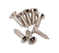 SUPVOX 50pcs Guitar Pickguard Screw for Standard Tl Style Electric Guitar Silver Bass Pickguard Screw for Repair and Replacement