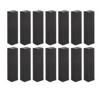 SUPVOX 50pcs Kraft Paper Lip Balm Wrapping Boxes Small DIY Lipstick Packaging Containers 2x2x8.5cm Thickened Black Cardboard Boxes for Cosmetic Craft