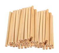 SUPVOX 50Pcs Mason Bees Reed Tubes Replacement Inserts for Bee Hotel Nesting DIY Pollination Durable Eco Friendly Beekeeper Supplies for Outdoor Gardens