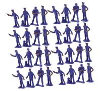SUPVOX 50pcs Miniature Policeman Figures Set Plastic Police Character Models for Sand Table Decoration Desktop Adornment Micro Landscape Ornaments
