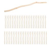 SUPVOX 50pcs Natural Wood Sticks Craft Twigs Branch Decor Wooden Craft Sticks for DIY Models and Handmade Projects Approx 20cm Raw Wood Logs