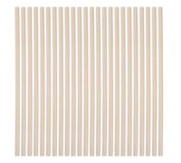 SUPVOX 50pcs Natural Wooden Dowels for Crafts 15x0.5cm Unfinished Wood Rods DIY Macrame Sticks Art Craft Supplies for Model Building and Home Decoration