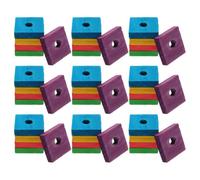 SUPVOX 50pcs Parrot Wooden Chewing Toys Bird Bite Teeth Grinding Plaything Natural Blocks for Parrots Macaws and Birds for Molar Care