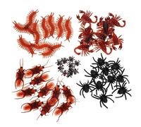 SUPVOX 50pcs Realistic Centipede Shaped Models Prank Prop for April Fool Day Halloween Scare Fake Bugs for Funny Pranks Party Decorations and Novelty Fun