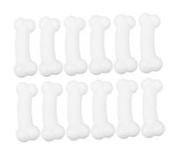 SUPVOX 50pcs Realistic Plastic Bones for Halloween Decor Lightweight Hollow Human Skeleton Props Authentic White Simulated Bones for Spooky Tabletop and Party Setup