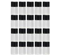 SUPVOX 50pcs Reusable Glass Essential Oil Bottles with 2ml Capacity Lightweight Portable Travel Bottles for Body Lotion and Hand Use