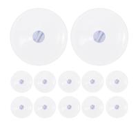 SUPVOX 50pcs Small Suction Cups 4cm Strong Adhesive PVC Suction Pads for Glass Table Tops and Home Storage Hooks Non-Slip Plastic Holders for Bathroom Kitchen Window Use