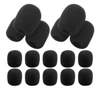 SUPVOX 50pcs Speaker Sponge Cover Microphone Windscreen Soft Lapel Mic Protector Cover for Amplifier Mic Microphone Protectors