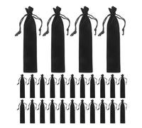 SUPVOX 50pcs Velvet Drawstring Pen Pouch Soft Interior Pen Holder Bag for Fountain Office School Packaging
